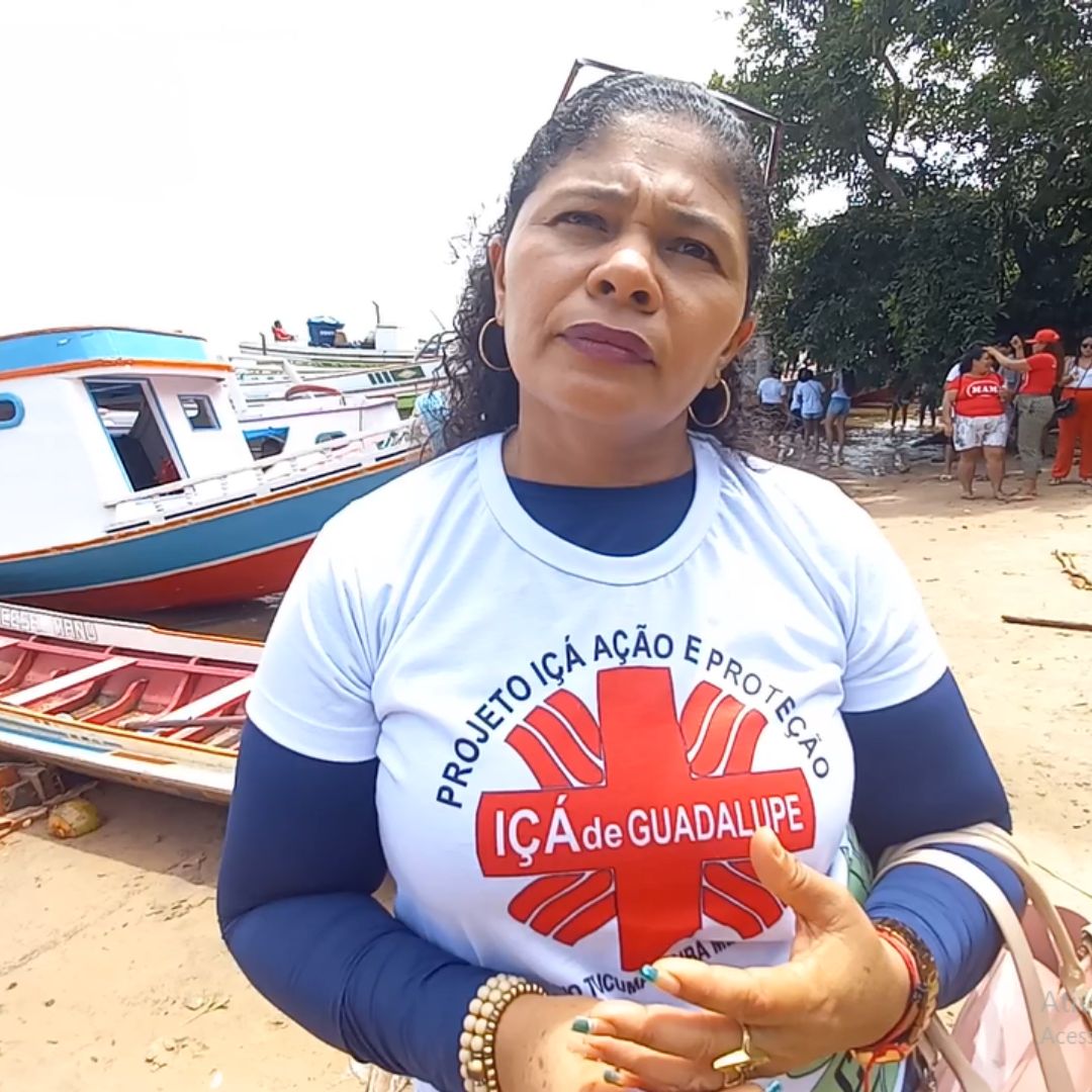 Leidiane Ribeiro, professora, comenta a transformação da água em mercadoria.